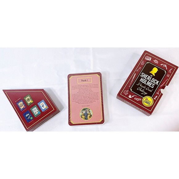 Sherlock Holmes Puzzle Card Challenge - 60 Puzzle Cards in Large Format - - Picture 4 of 6